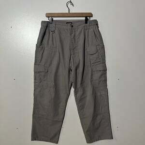 CQR Cargo Hiking Trail Gray Straight Leg Pants Mens Size 38 X 30